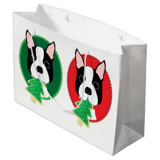 Boston Terrier Kerstmis Groot Cadeauzakje