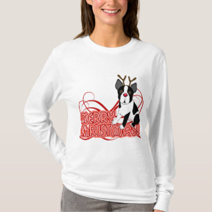 Boston Terrier Kerstmis T-shirt