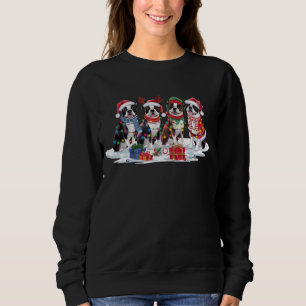 Boston Terrier Kerstmuts gewei elf Kerstmis Trui