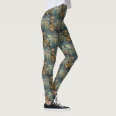 Boston Terrier kerstvakantie Leggings (Rechts)