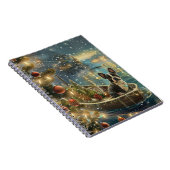 Boston Terrier kerstvakantie Notitieboek (Rechterzijde)