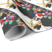 Boston Terrier kerstwrapping Paper Cadeaupapier (Rol Hoek)
