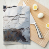 Boston Terrier Laat het sneeuwen Kerstmis Theedoek (Quarter Fold)