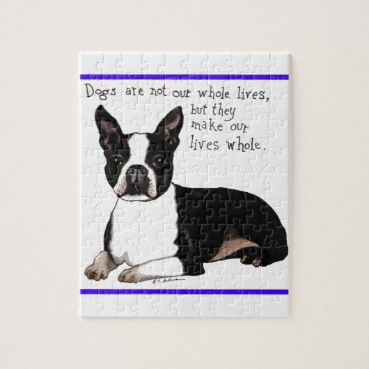 Boston Terrier Legpuzzel (Verticaal)