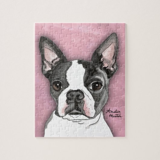 Boston Terrier Legpuzzel (Verticaal)