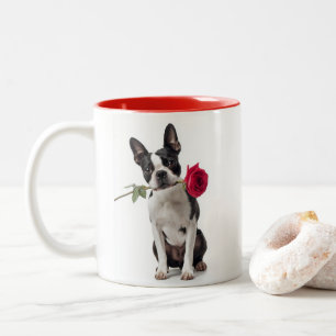 Boston Terrier Liefde Tweekleurige Koffiemok