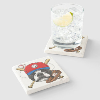 Boston Terrier Liefhebber Stone Coaster| Liefhebbe Stenen Onderzetter