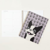 Boston Terrier, lilas pourpre (Devant avec enveloppe)