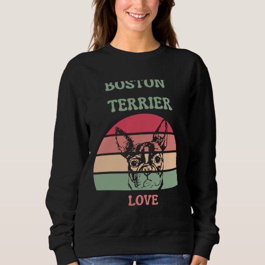 Boston Terrier Love 160 Trui (Voorkant)