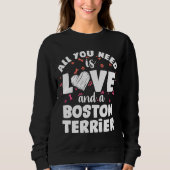 Boston Terrier Love 167 Trui (Voorkant)