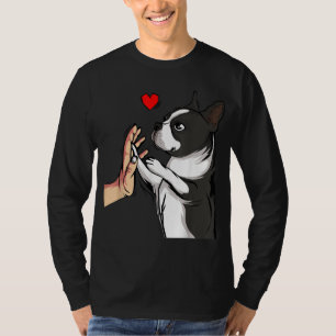 Boston Terrier Love Bostie Dog mama Funny Girls T-shirt