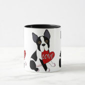 Boston Terrier Love Mok (Midden)