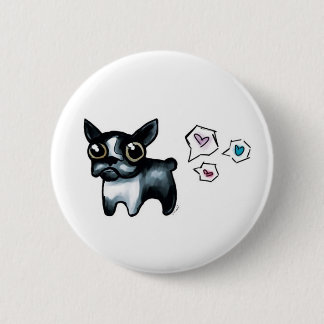 Boston Terrier Love Ronde Button 5,7 Cm