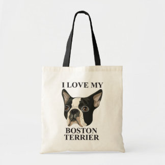 Boston Terrier Love Tote Bag