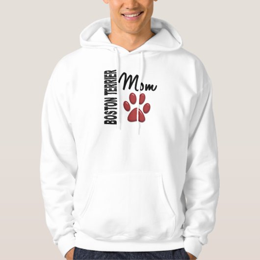 Boston Terrier Ma 2 Hoodie (Voorkant)