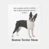 Boston Terrier Ma Fleece Blanket (Voorkant)