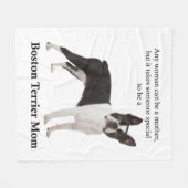 Boston Terrier Ma Fleece Blanket (Voorkant (Horizontaal))