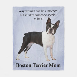 Boston Terrier Ma Fleece Blanket