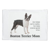 Boston Terrier Ma Pillowcase Kussensloop (Achterkant)