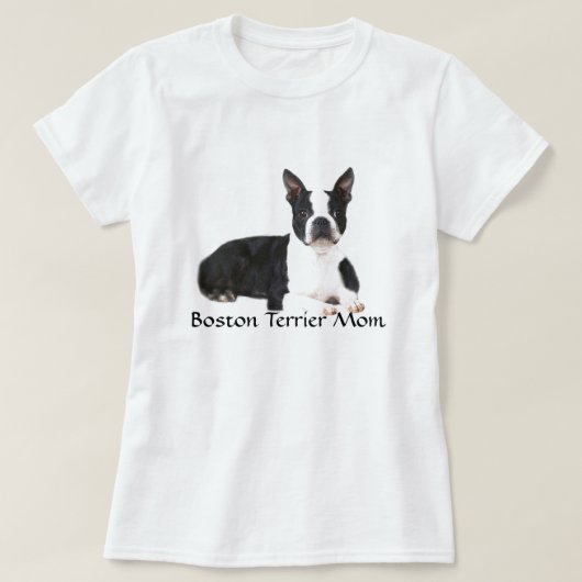 Boston Terrier Ma T-Shirt Double Quote & Afbeeldin (Design voorkant)