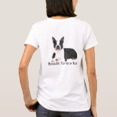 Boston Terrier Ma T-Shirt Double Quote & Afbeeldin (Achterkant)