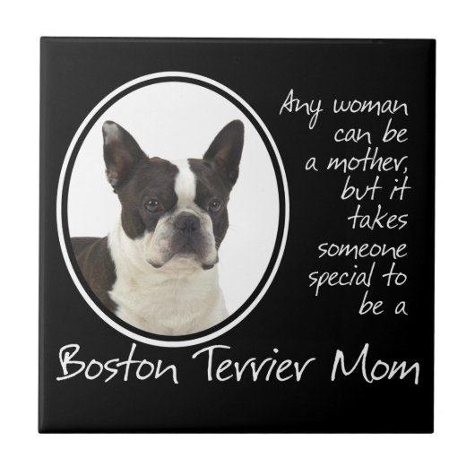 Boston Terrier Ma Tegel Tegeltje (Voorkant)