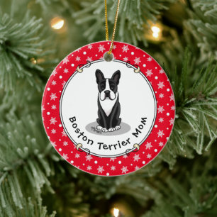 Boston Terrier Ma (zwart) - Cute dog Keramisch Ornament