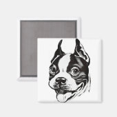 Boston Terrier Magnet (Recto/Verso)