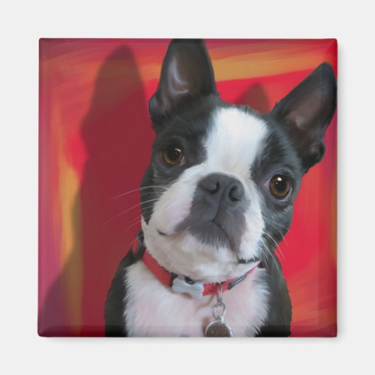 Boston Terrier Magnet (Devant)