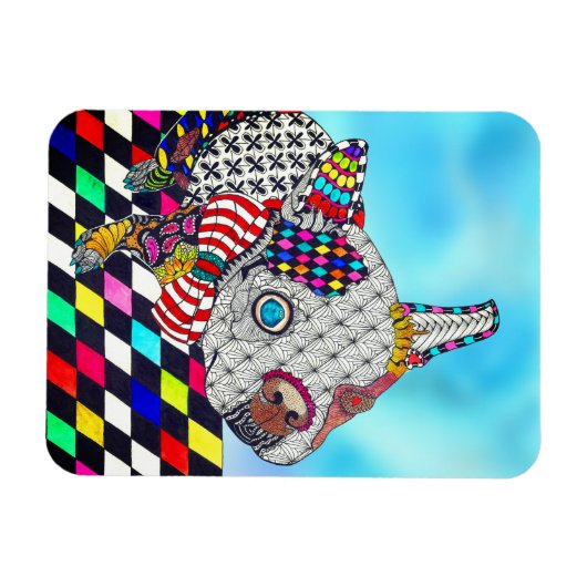 Boston Terrier Magnet 3"x4" (Horizontal)