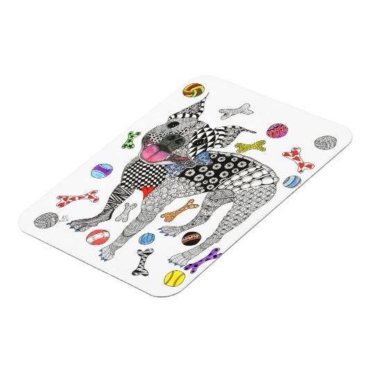 Boston Terrier Magnet 3"x4" (Côté Gauche)