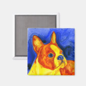Boston Terrier Magnet - "Golden Boy" (Recto/Verso)