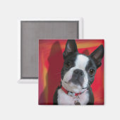 Boston Terrier Magnet Magneet (Voorkant / Achterkant)