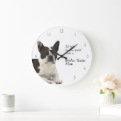 Boston Terrier mama Clock Grote Klok (Huis)