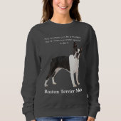 Boston Terrier Maman Sweatshirt (Devant)