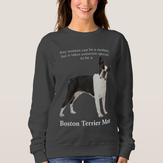 Boston Terrier Maman Sweatshirt (Devant)