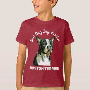 Boston Terrier meilleur grand frère jamais T-shirt