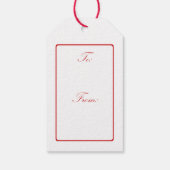 Boston Terrier Merry Kerstmis Cadeaulabel (Achterkant)