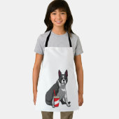 Boston Terrier met Drink Schort (Insitu)