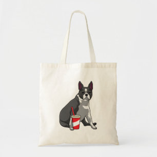 Boston Terrier met Drink Tote Bag
