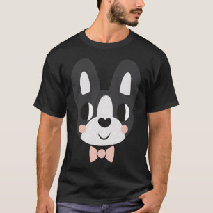 Boston Terrier met een Stropdas van bout T-shirt