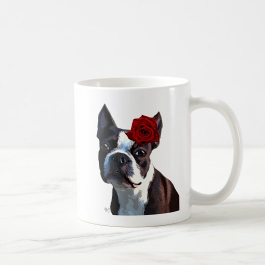 Boston Terrier met Roos op kop (Rechts)