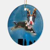 Boston Terrier Mirabelle Holiday Ornament (Links)