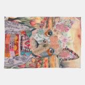 Boston Terrier Mixte Média Chien Serviette de cuis (Horizontal)