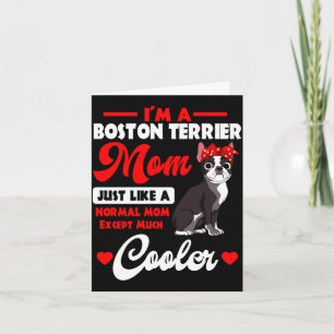 Boston terriër moeder amerikaanse gentleman hond m kaart