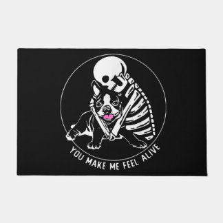 Boston Terrier moeder, Boston Terrier vader, honde Deurmat