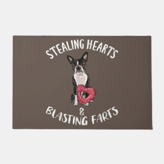 Boston Terrier moeder, Boston Terrier vader, honde Deurmat