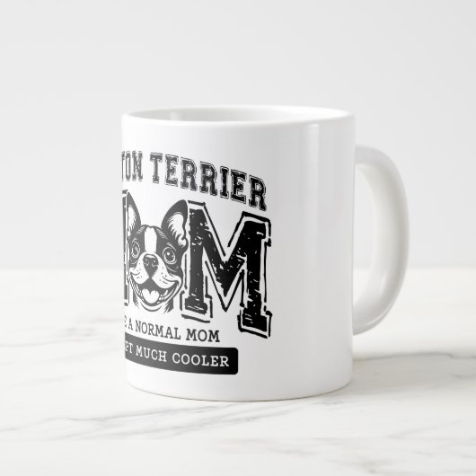 Boston Terrier moeder, maar veel coolere Jumbo Mok (Voorkant rechts)