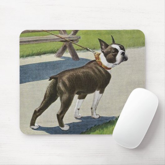 Boston Terrier Mousepad Muismat (Met muis)