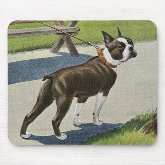 Boston Terrier Mousepad Muismat (Voorkant)